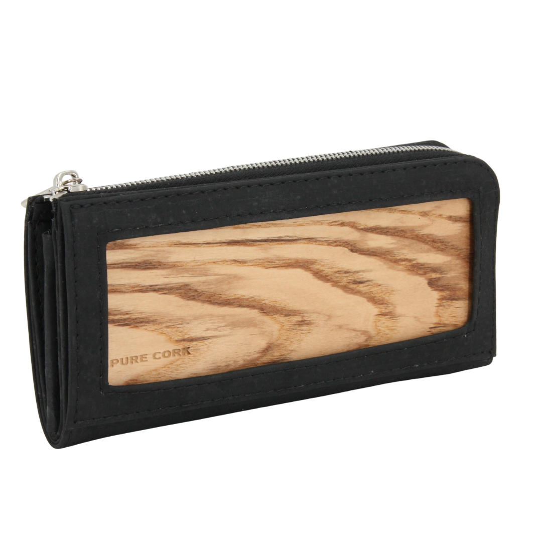Holz Kork Geldbörse * Bellina * Kork und Eschenholz * weltweit einzigartig * Holzpaneel austauschbar * high-end Qualität * Portemonnaie für Frauen * handmade in Südtirol