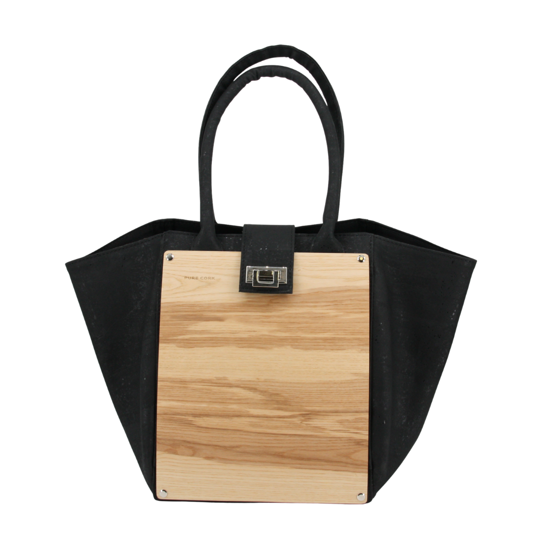 Holz Kork Handtasche * Carlotta * Kork und Eschenholz * weltweit einzigartig * verwandelbar in 2 Formate * high-end Qualität * Umhängetasche für Frauen * Shopper * handmade in Südtirol