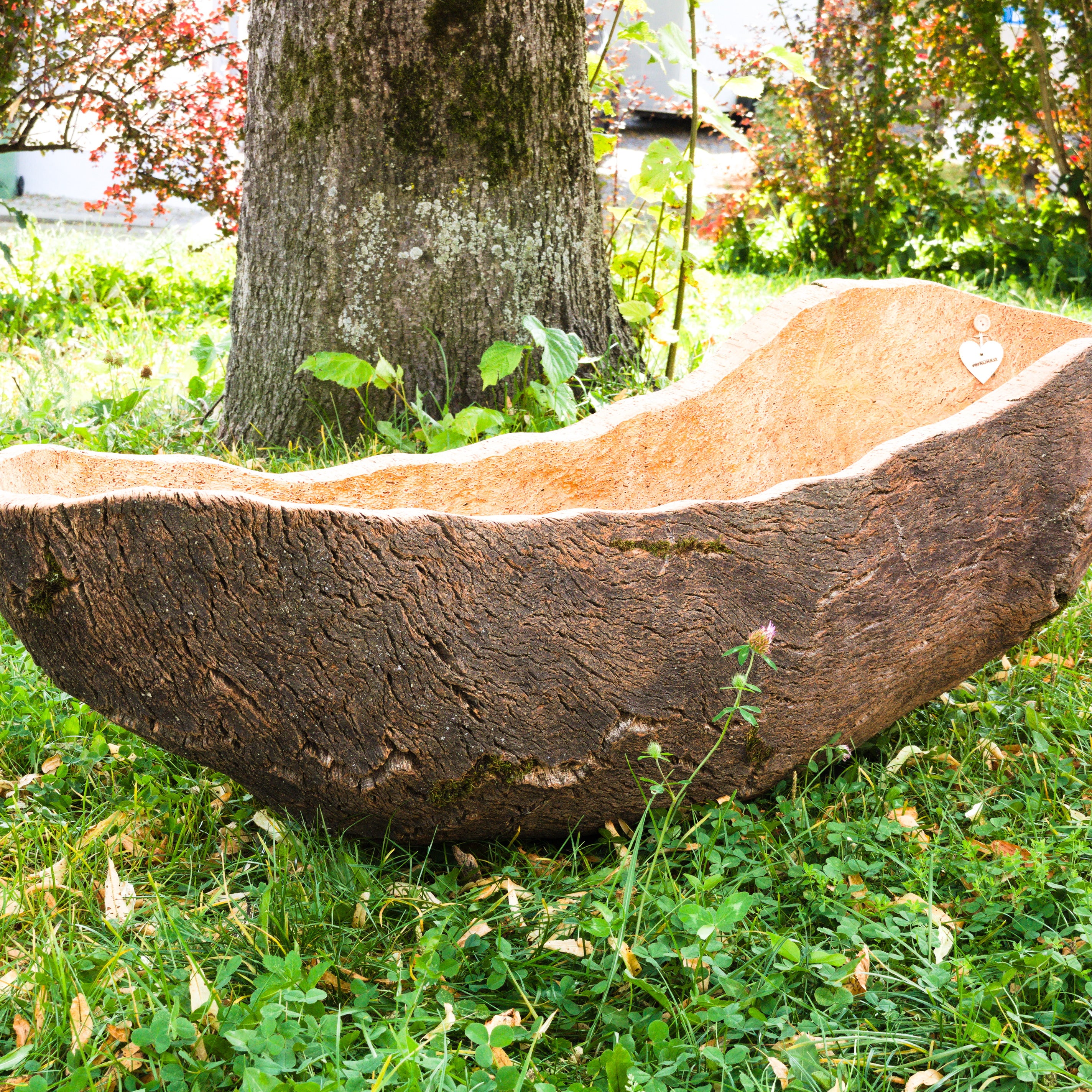 verKORKst premium fruit bowl made of cork bark * bread basket fruit basket decorative kitchen * rustic decoration * high-quality cork bowl