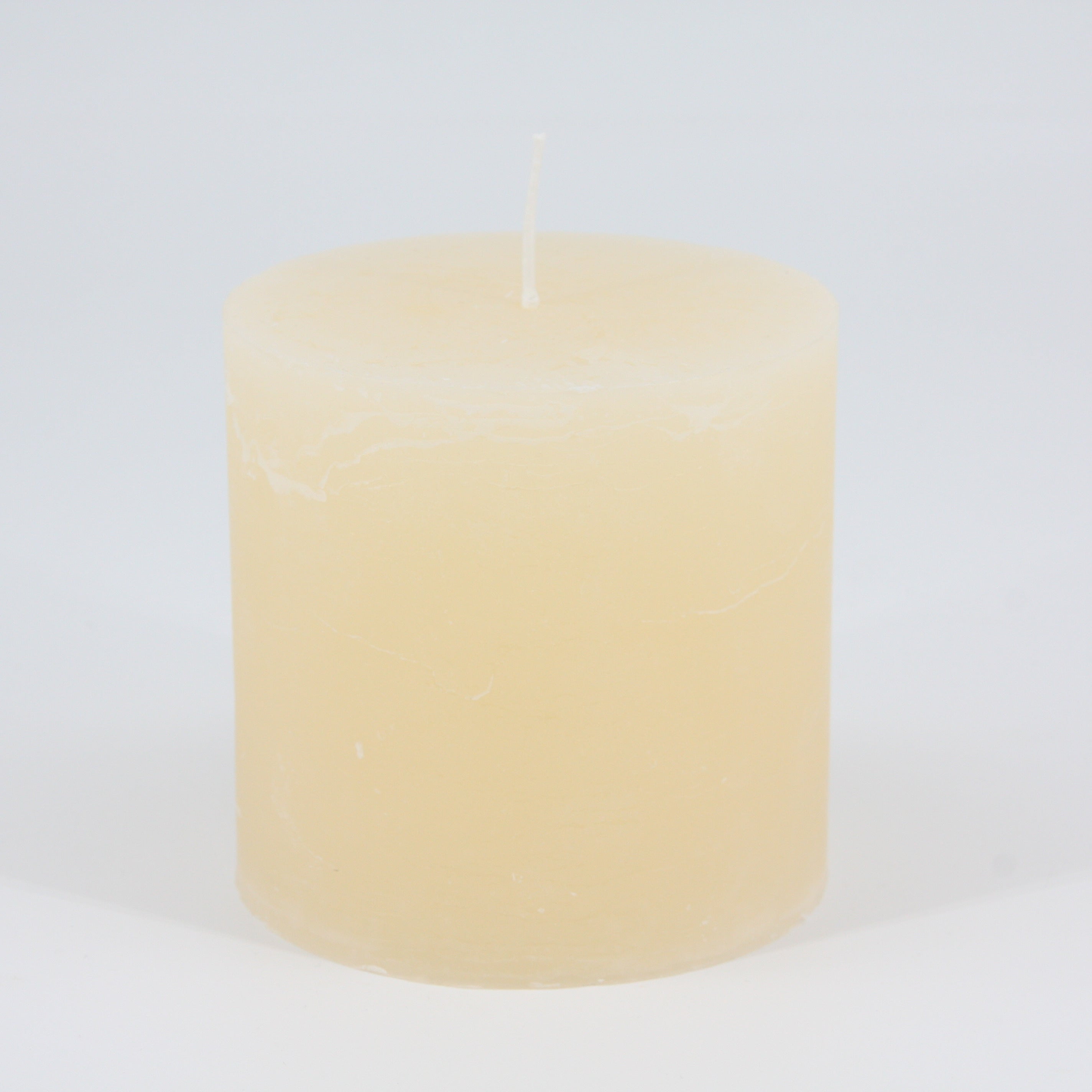 Kerze Rustico 10 x 10 cm im Set * 80 Std. Brenndauer * Elfenbein * von Hand gearbeitet * durchgefärbt * Auslaufschutz * rußfrei * geruchslos * von Kerzen Steinhart Bad Tölz