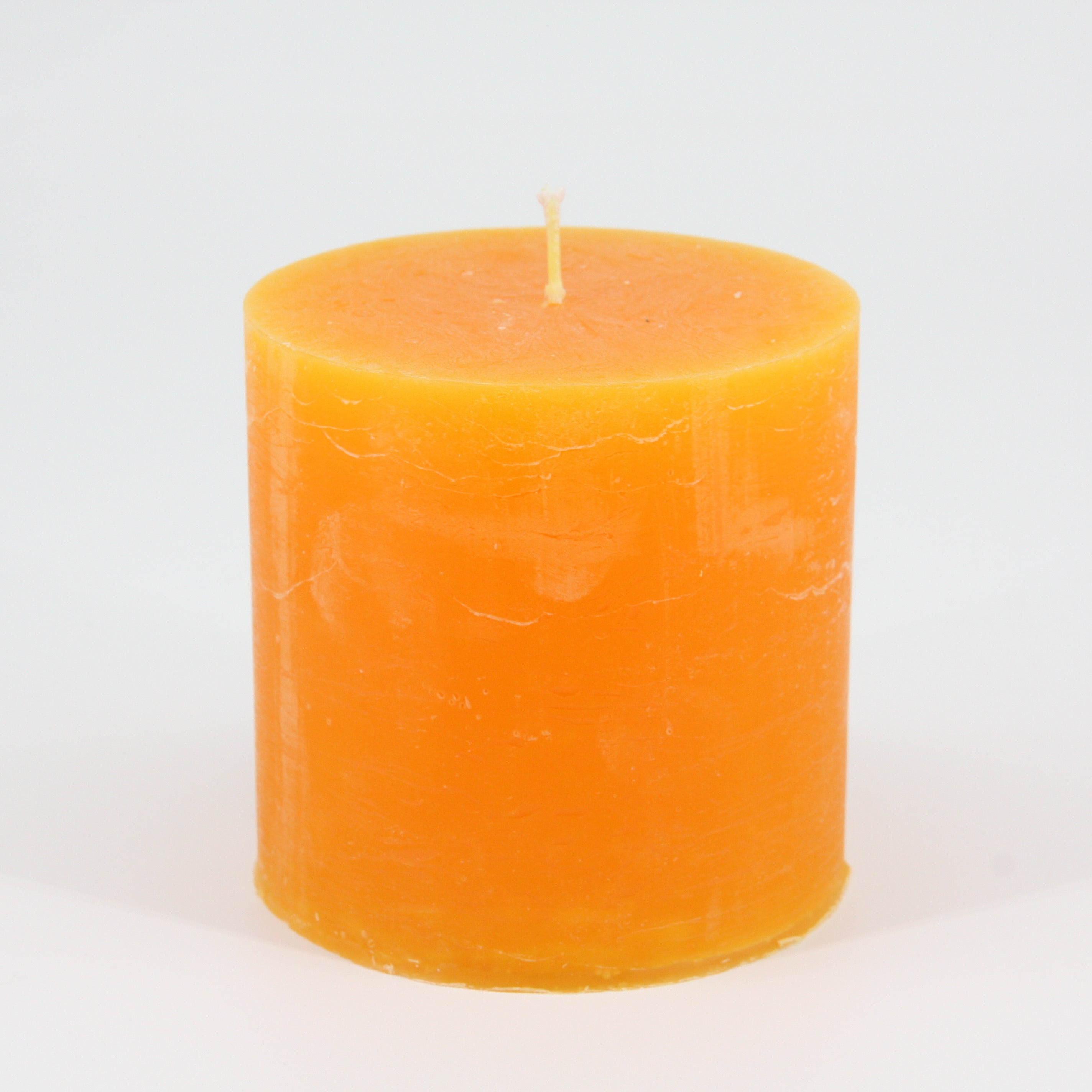 Kerze Rustico 10 x 10 cm im Set * 80 Std. Brenndauer * gelb * von Hand gearbeitet * durchgefärbt * Auslaufschutz * rußfrei * geruchslos * von Kerzen Steinhart Bad Tölz