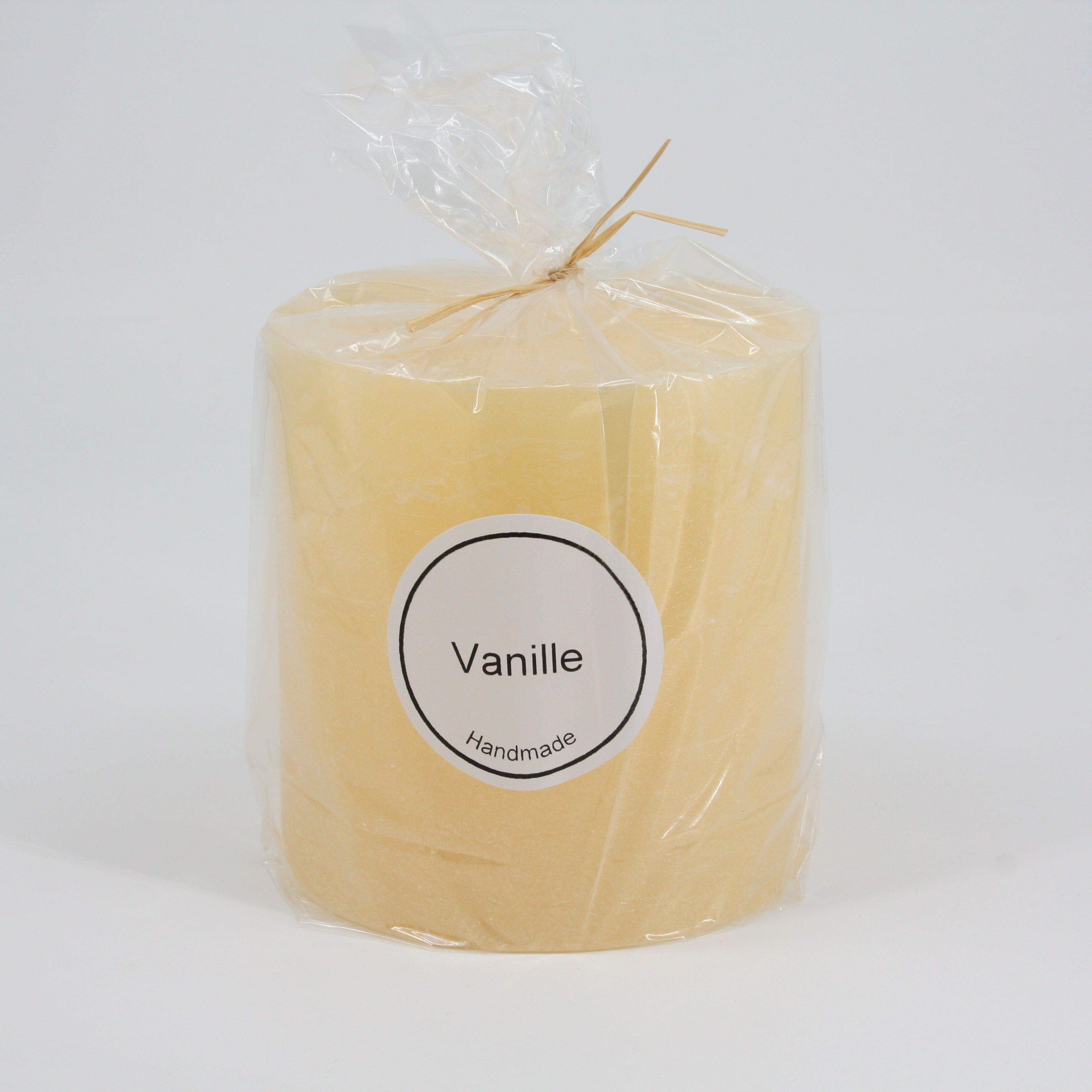 Duftkerze Rustico 12 x 12 cm * 3 Dochte * 80 Std. Brenndauer * Duft Vanille * Elfenbein * von Hand gearbeitet * durchgefärbt * rußfrei * Auslaufschutz * von Kerzen Steinhart Bad Tölz