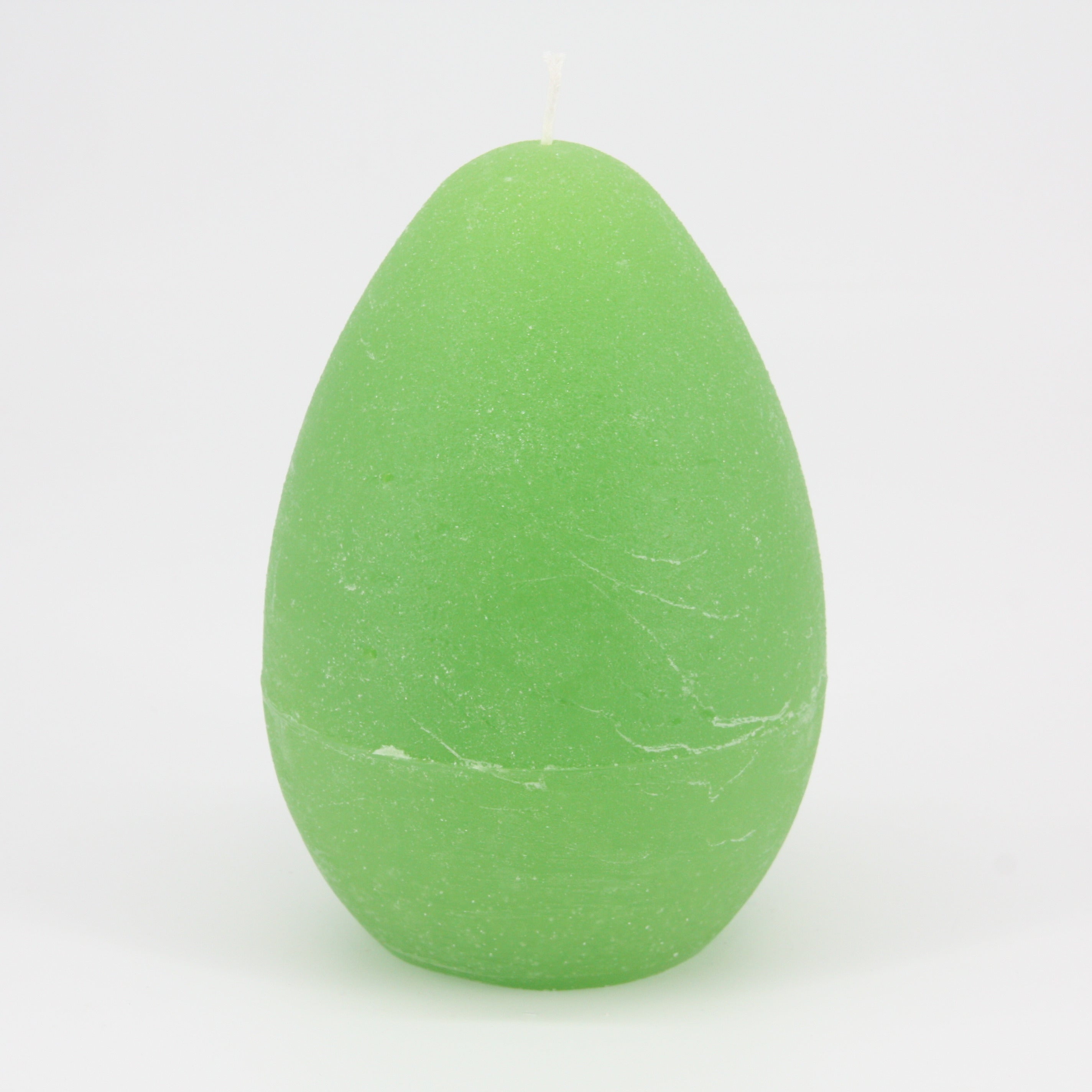 Eier-Kerze Rustico 10 x 16 cm * Osterkerze * 100 Std. Brenndauer * apfelgrün * von Hand gearbeitet * durchgefärbt * rußfrei * geruchslos * von Kerzen Steinhart Bad Tölz