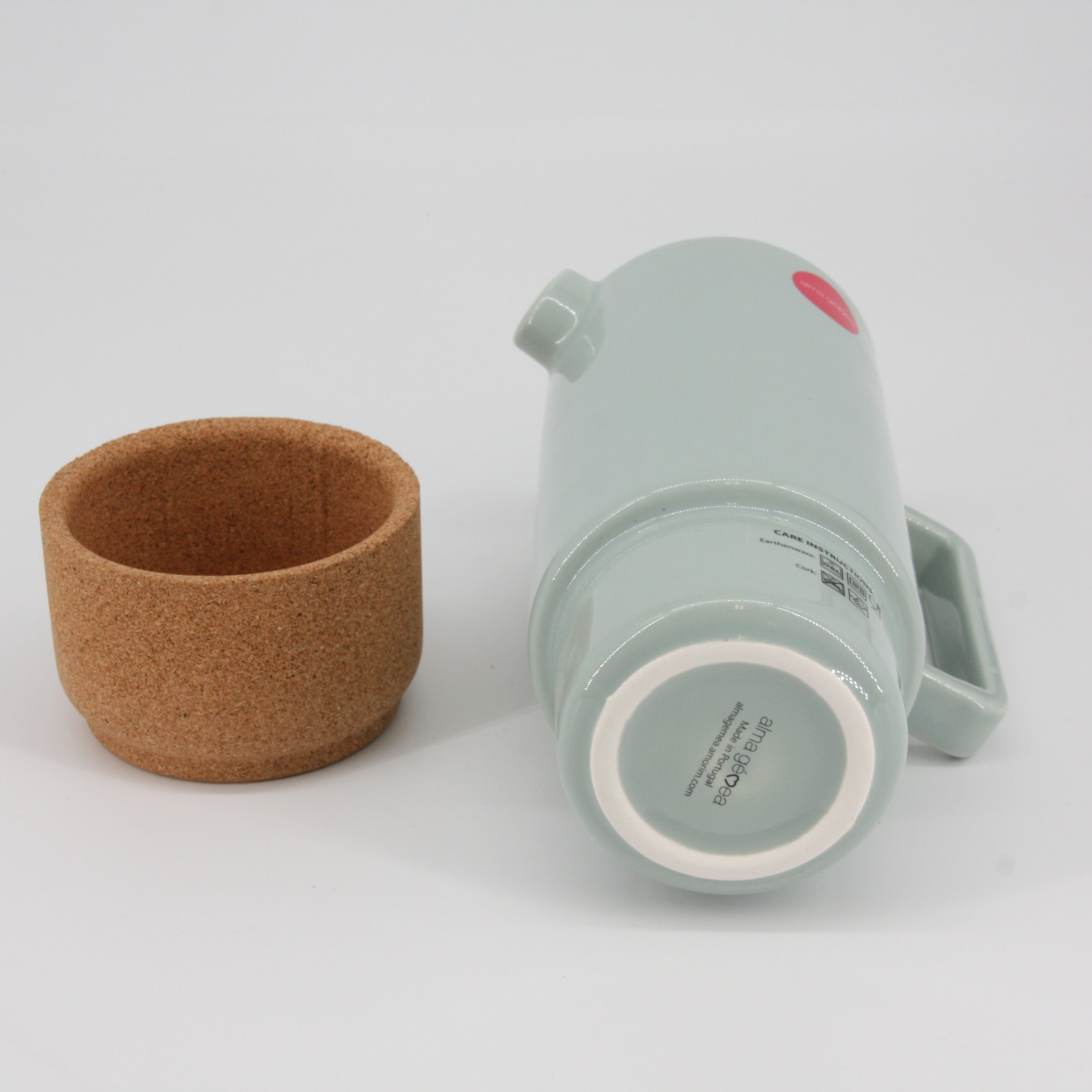 verKORKst Premium Tea and Coffee Pot * 650 ml * black * ceramic and cork * award-winning * designer tea carafe * made in Portugal