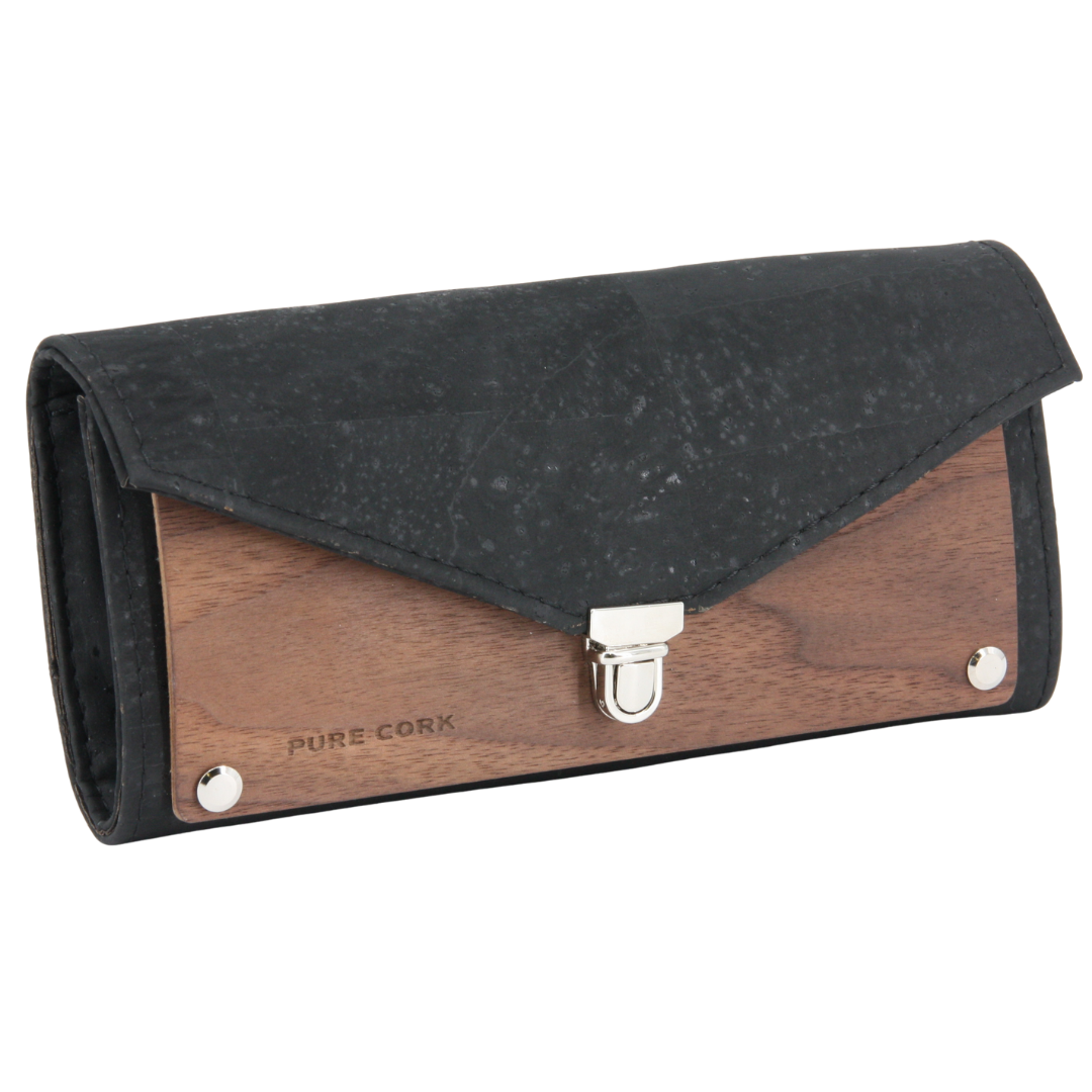 Holz Kork Geldbörse * Lallo * Kork und Nussbaum * weltweit einzigartig * high-end Qualität * Portemonnaie für Frauen * handmade in Südtirol