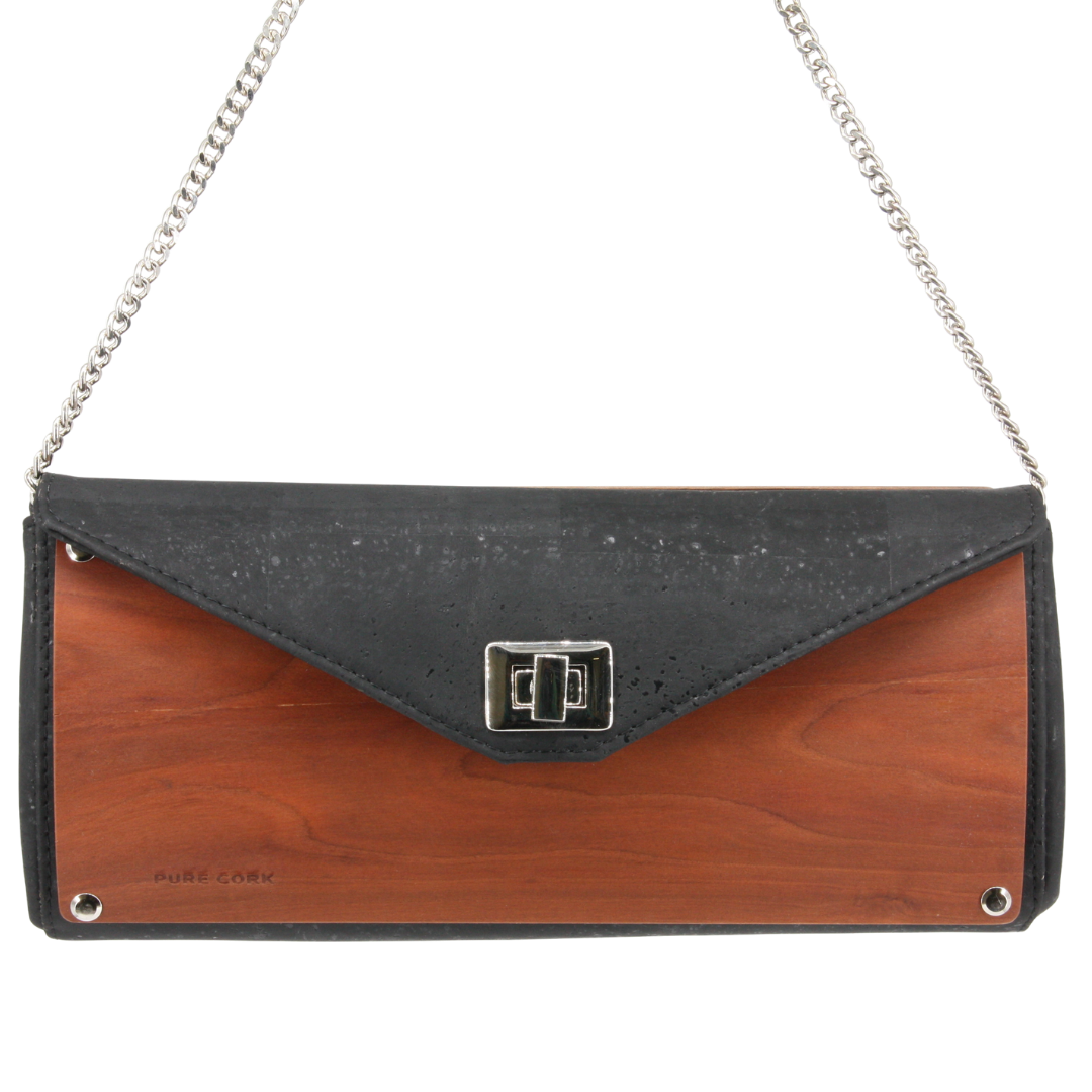 Holz Kork Clutch * Laura * Kork und Pflaumen Holz * weltweit einzigartig * high-end Qualität * Abendtasche für Frauen * handmade in Südtirol