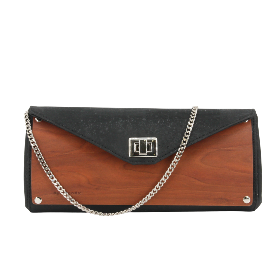 Holz Kork Clutch * Laura * Kork und Pflaumen Holz * weltweit einzigartig * high-end Qualität * Abendtasche für Frauen * handmade in Südtirol