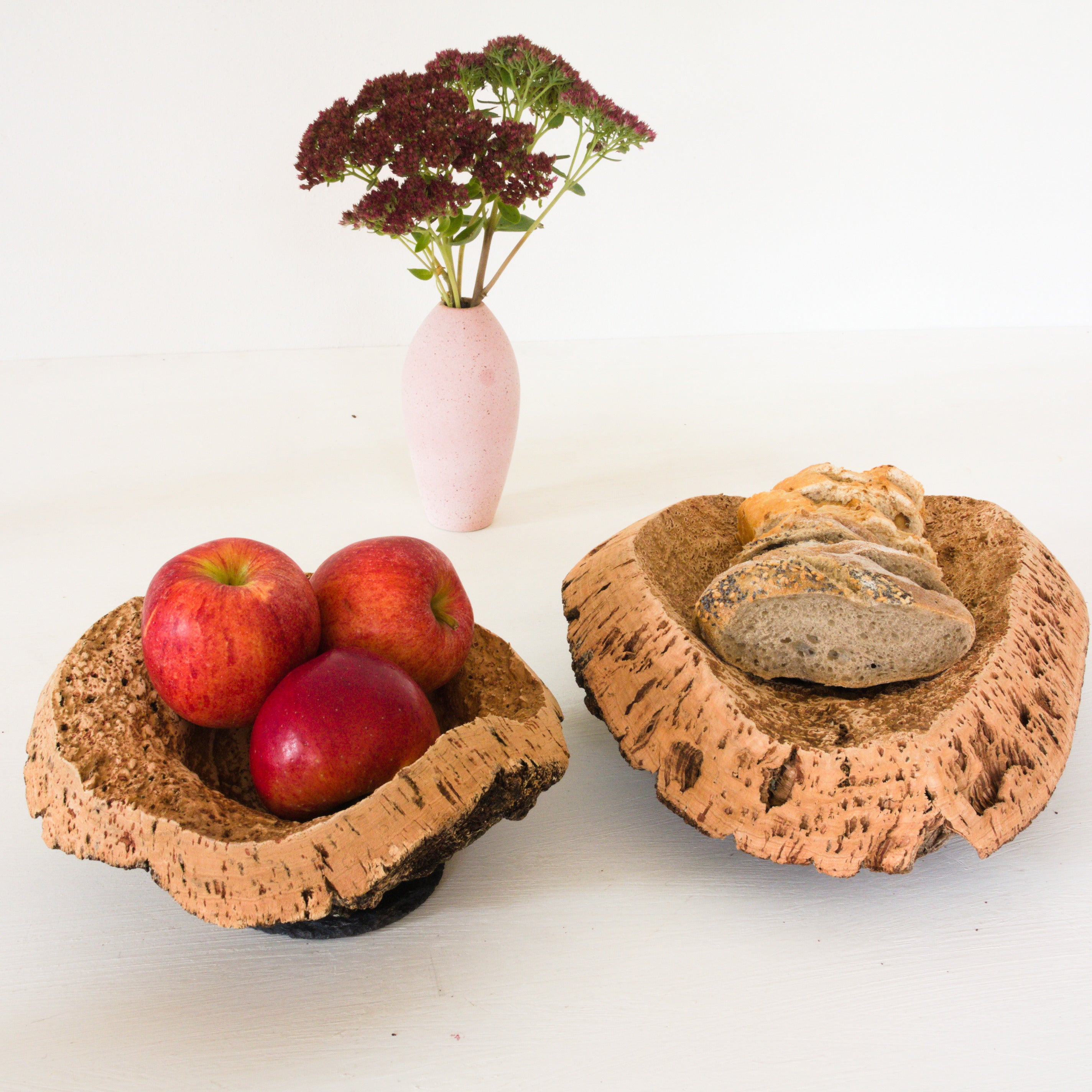 VERKORKst premium cork bowl * different sizes * fruit bowl bread bowl * storage tray * decorative bowl for table office kitchen bathroom toilet